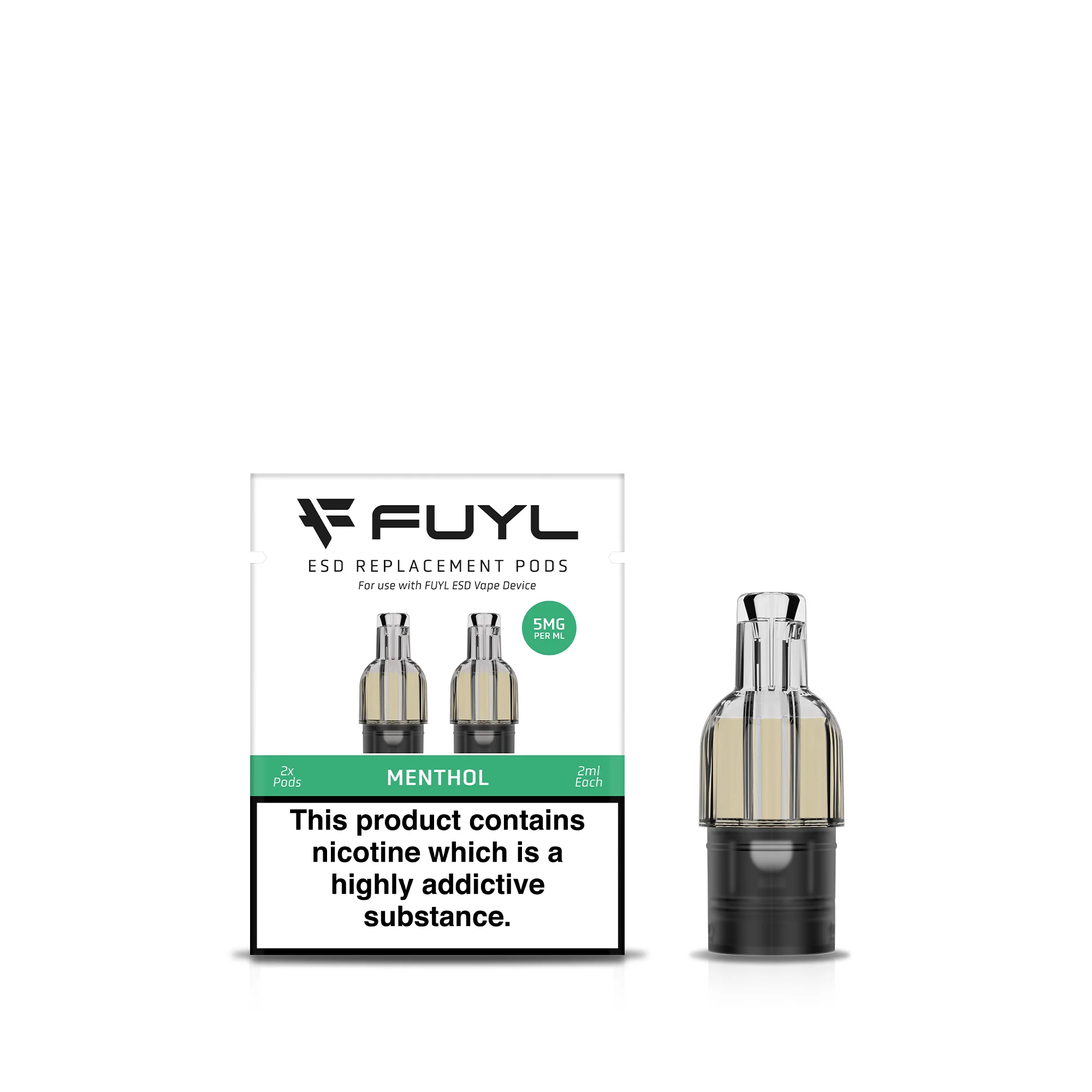 2 Pack - Menthol FUYL ESD Pods - Image 5