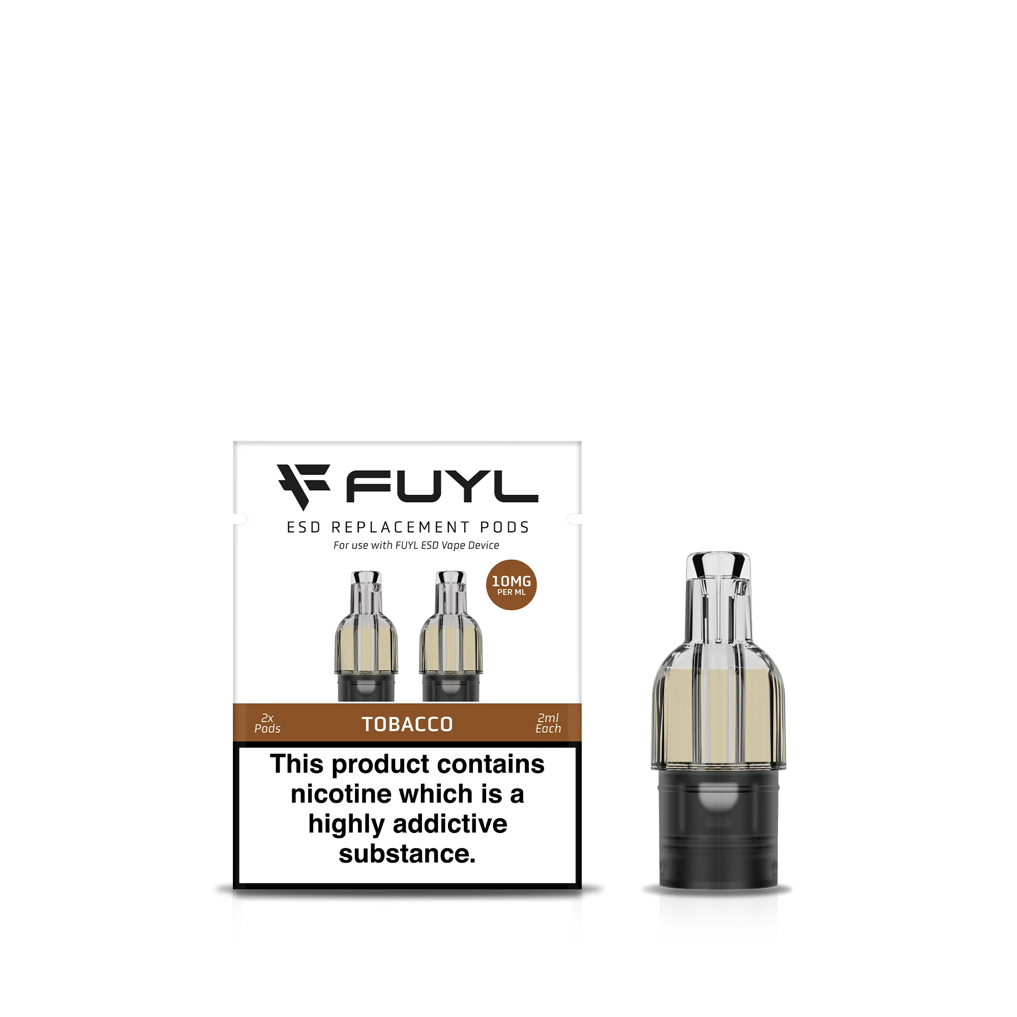 2 Pack - Tobacco FUYL ESD Pods - Image 3