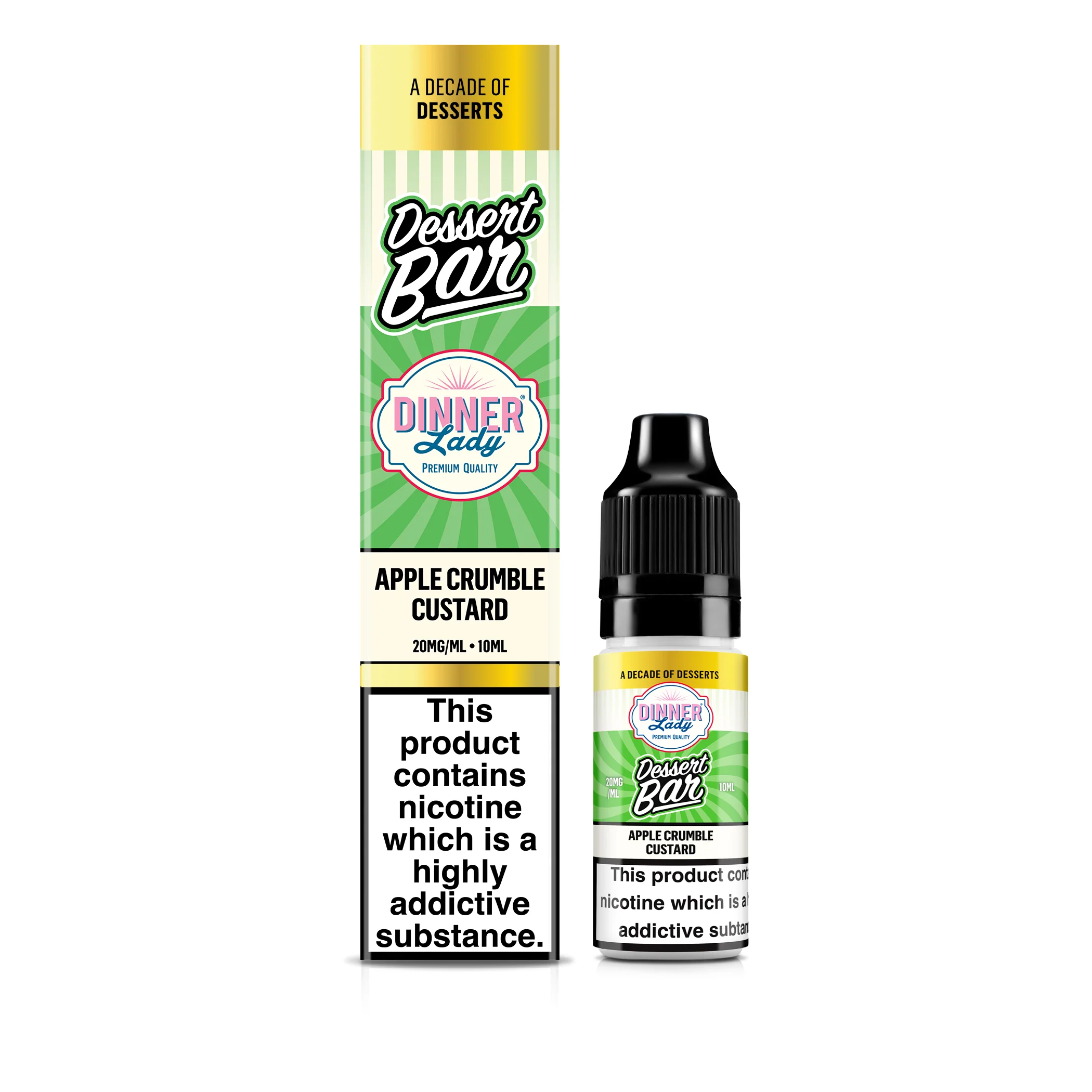 Apple Crumble Custard Bar Salts 50:50 10ml E-liquid - Image 4