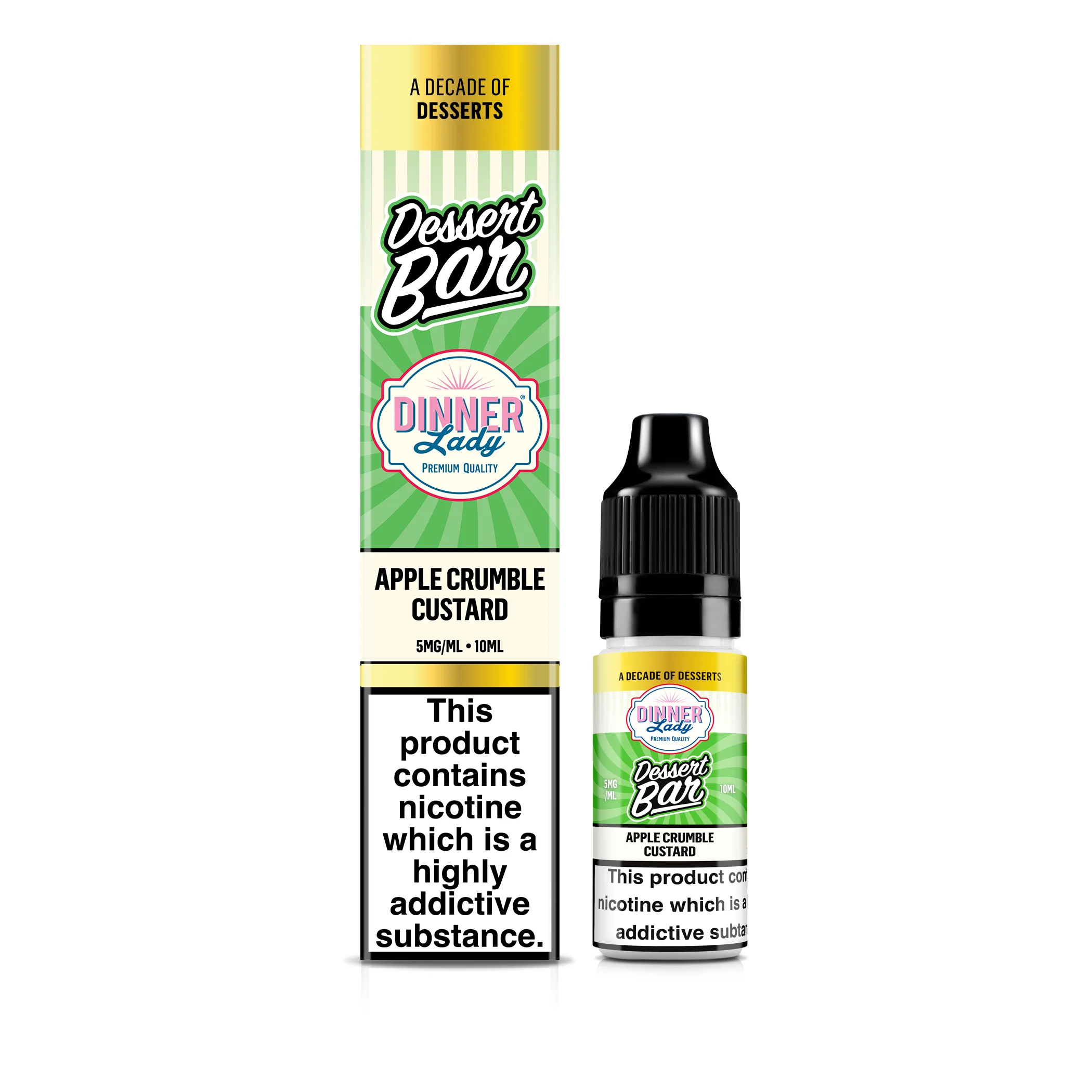 Apple Crumble Custard Bar Salts 50:50 10ml E-liquid - Image 6