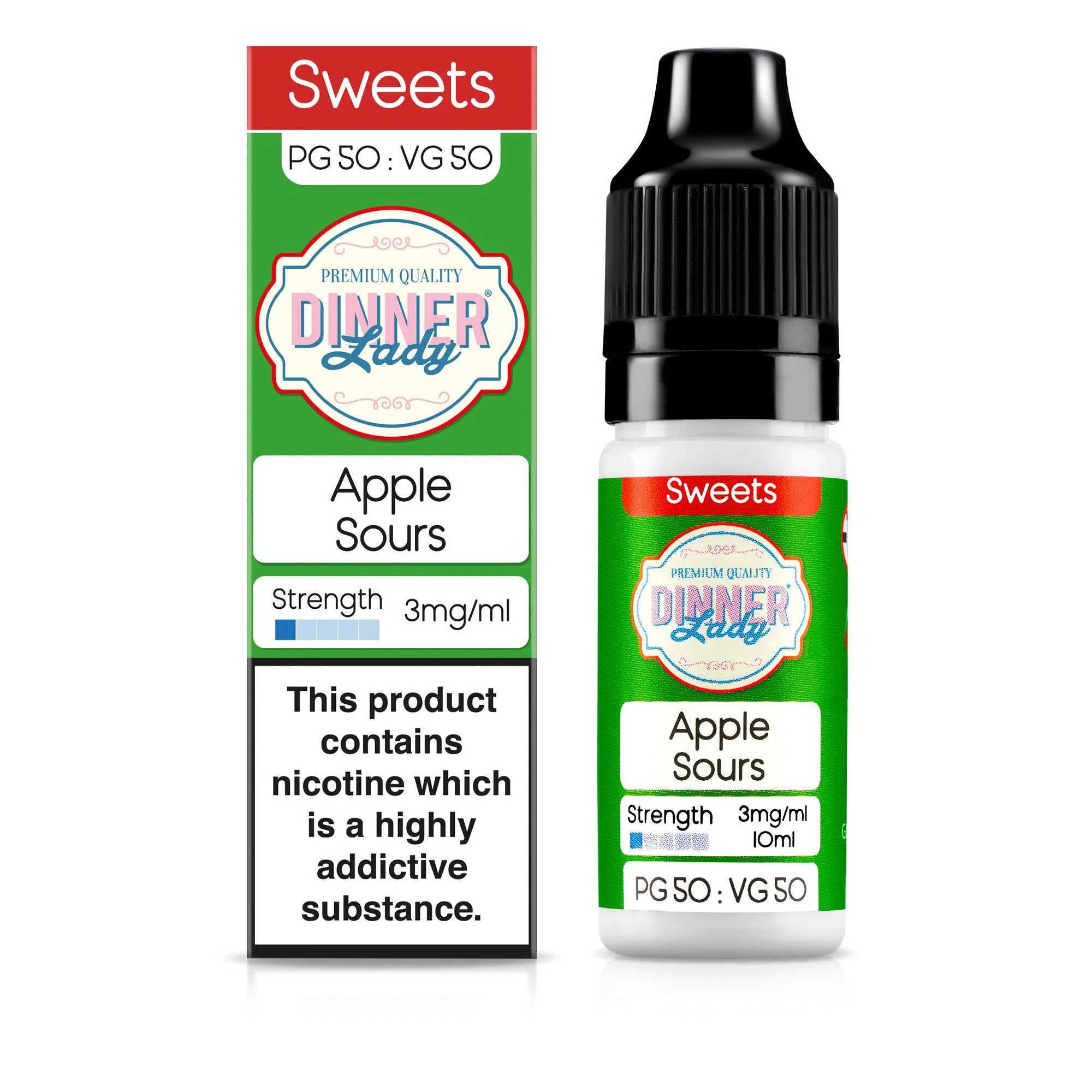 Apple Sours 50:50 10ml E-Liquid - Image 2