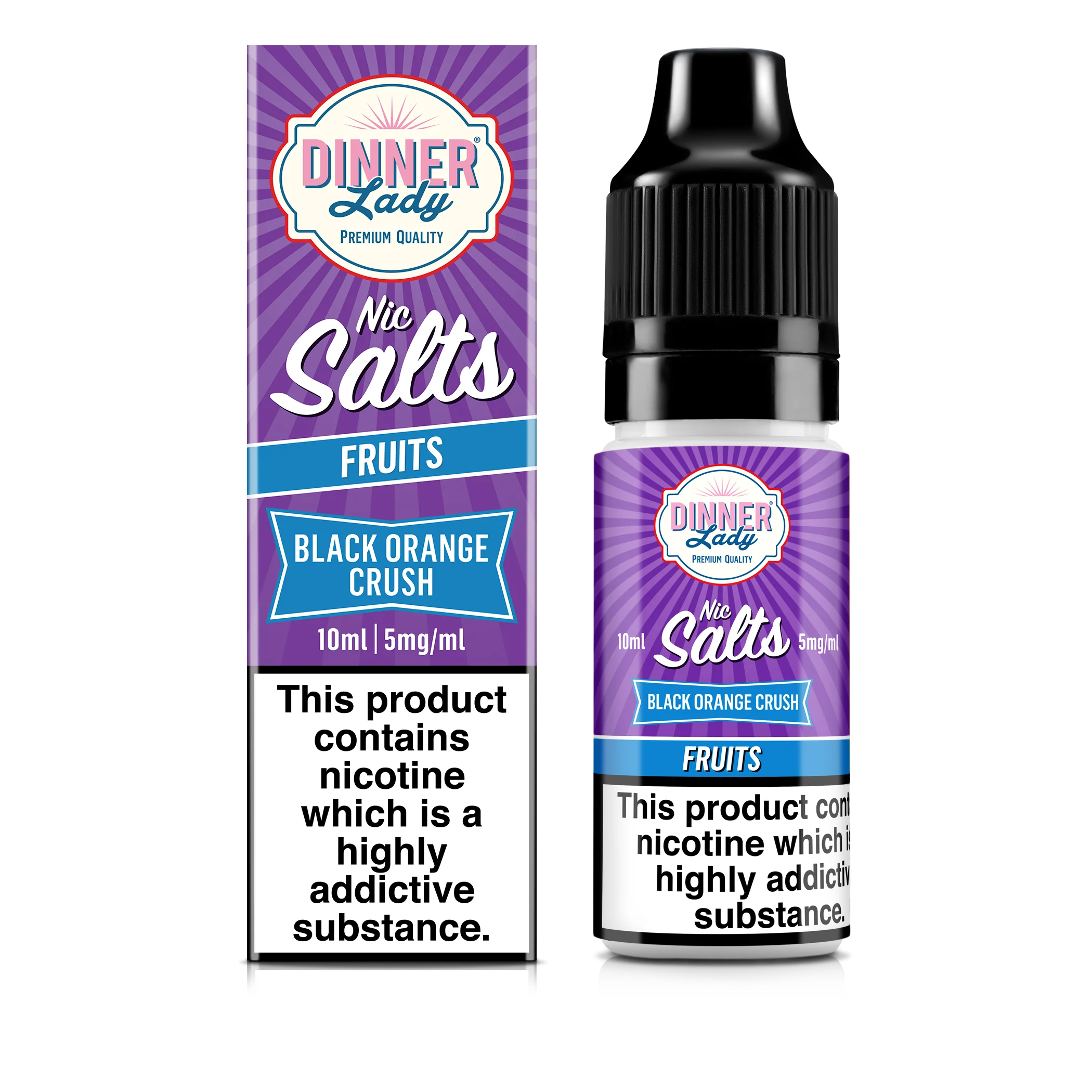 Black Orange Crush Nic Salts 50:50 10ml E-Liquid - Image 4