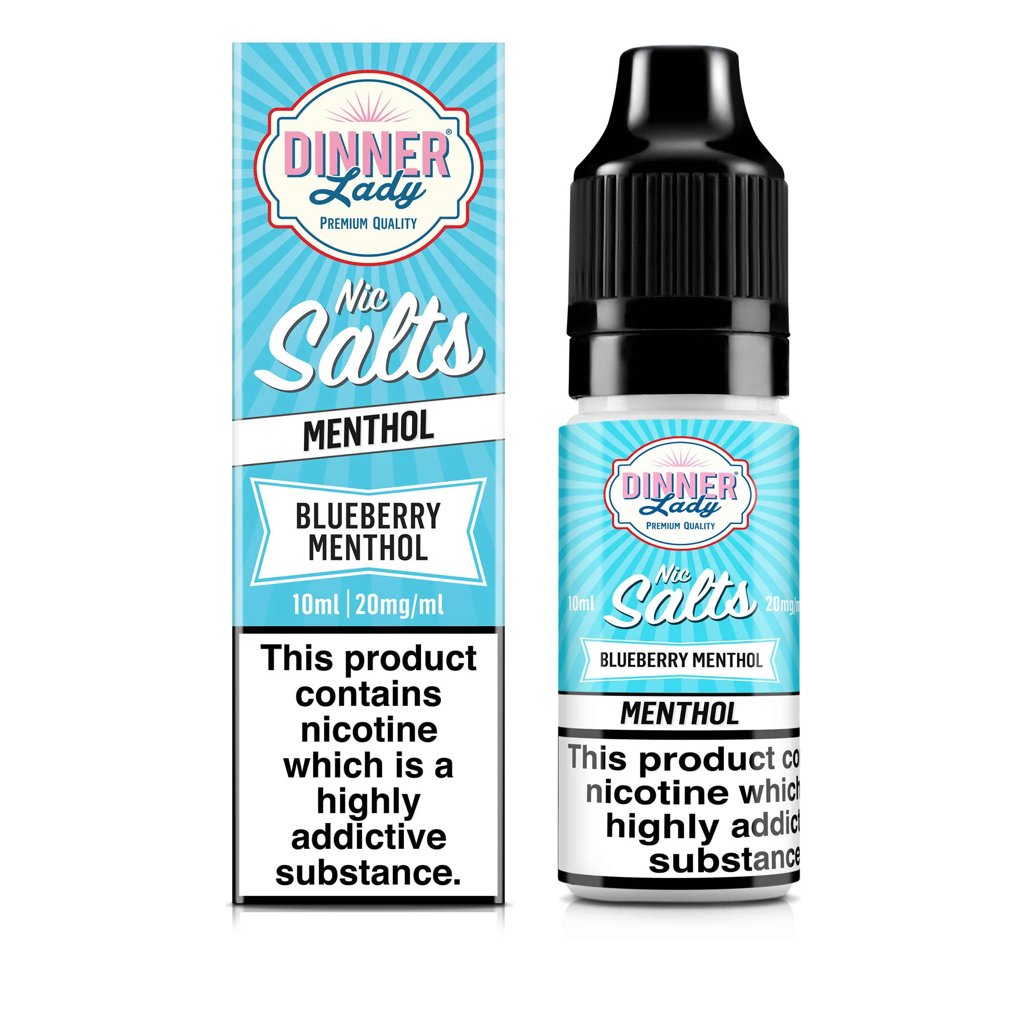 Blueberry Menthol  Nic Salts 50:50 10ml E-Liquid - Image 3