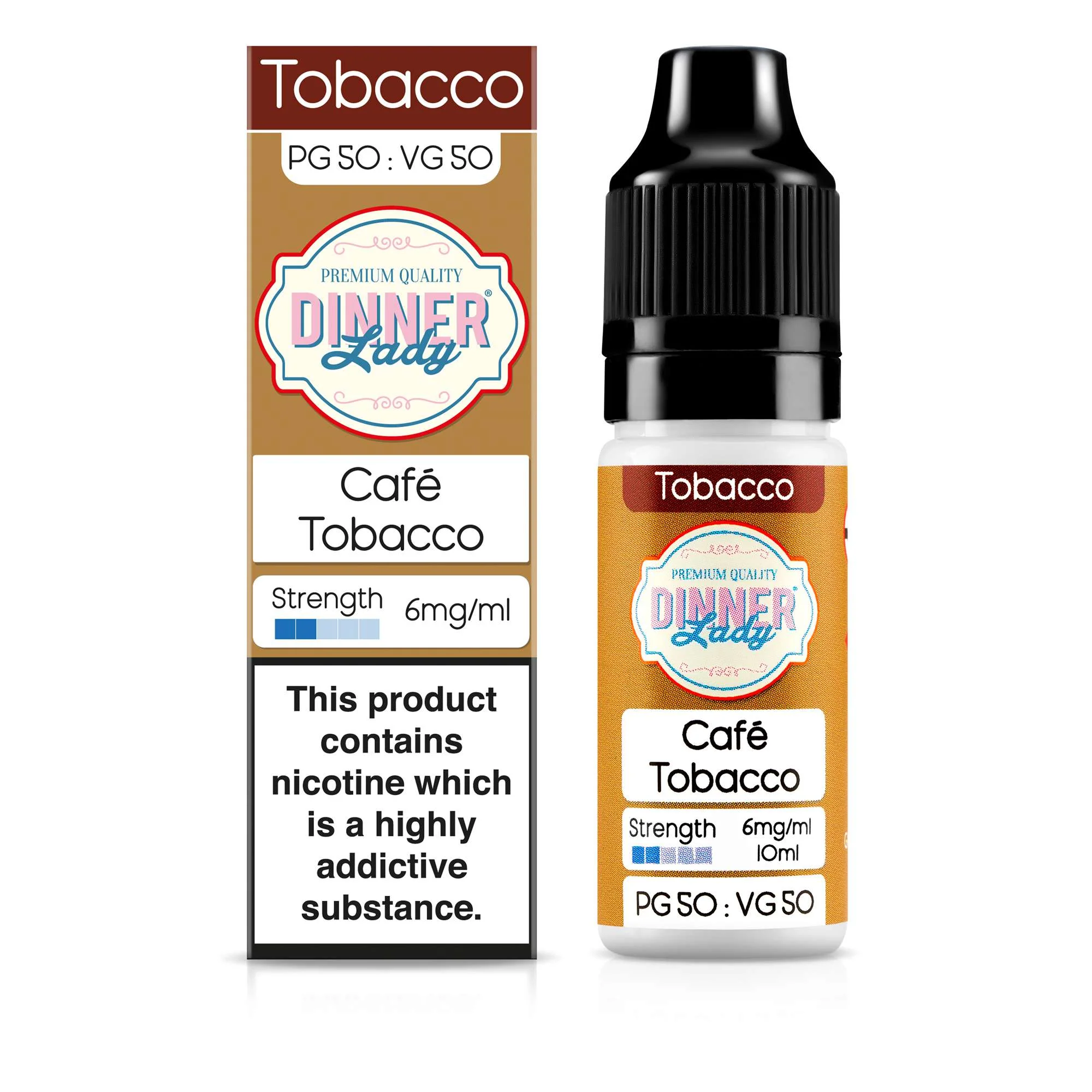 Café Tobacco 50:50 10ml E-Liquid - Image 3