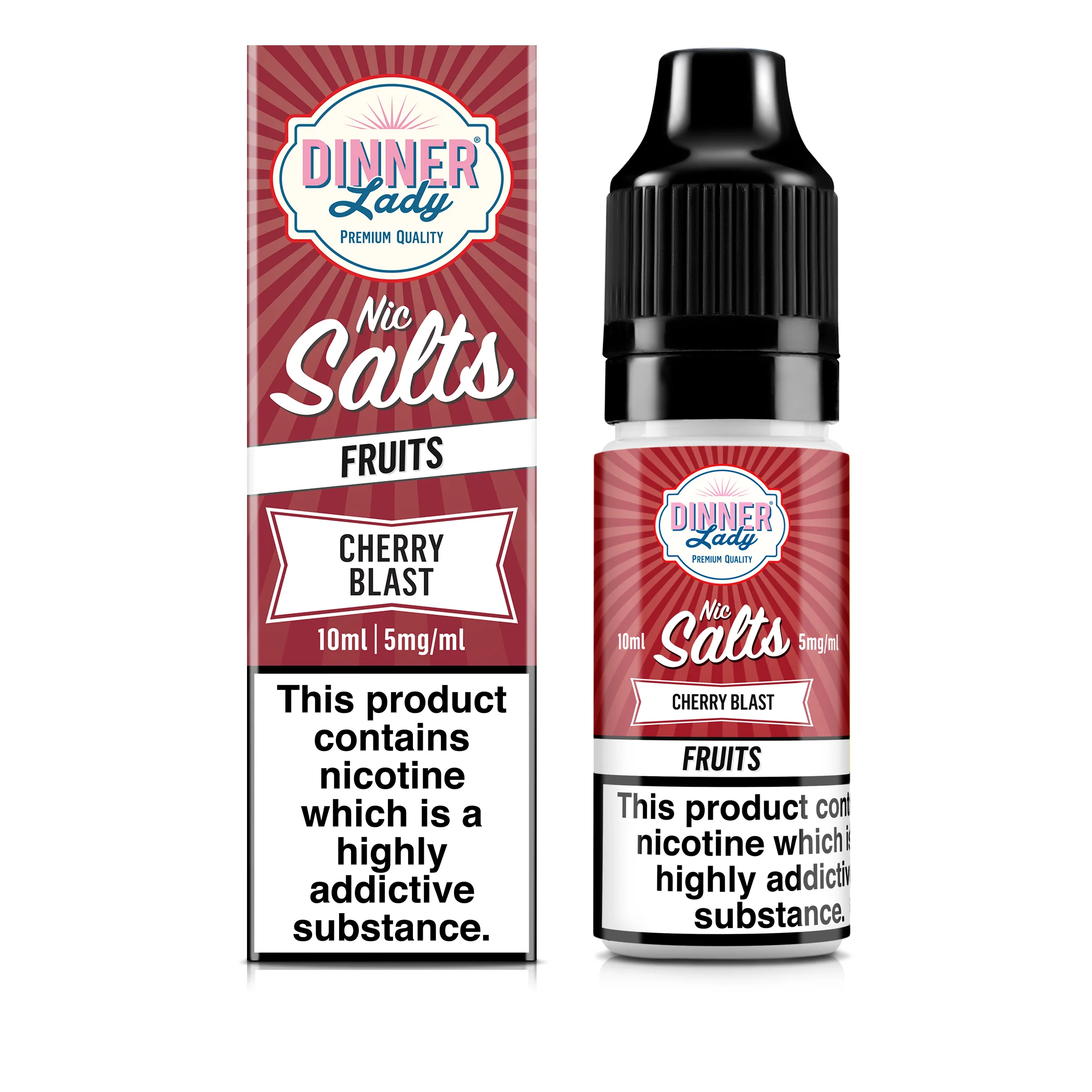 Cherry Blast Nic Salts 50:50 10ml E-Liquid - Image 4