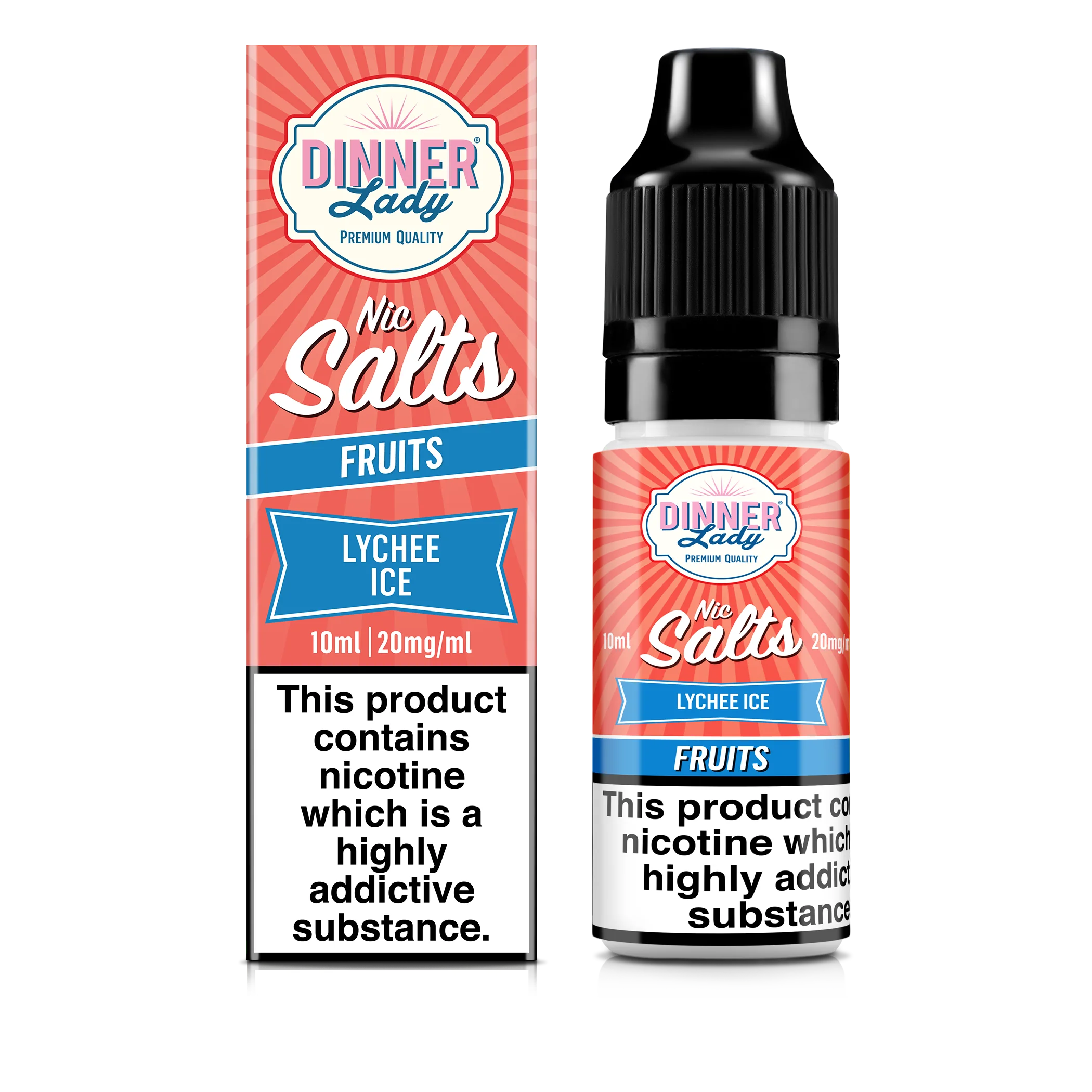 Lychee Ice Nic Salts 50:50 10ml E-Liquid - Image 3