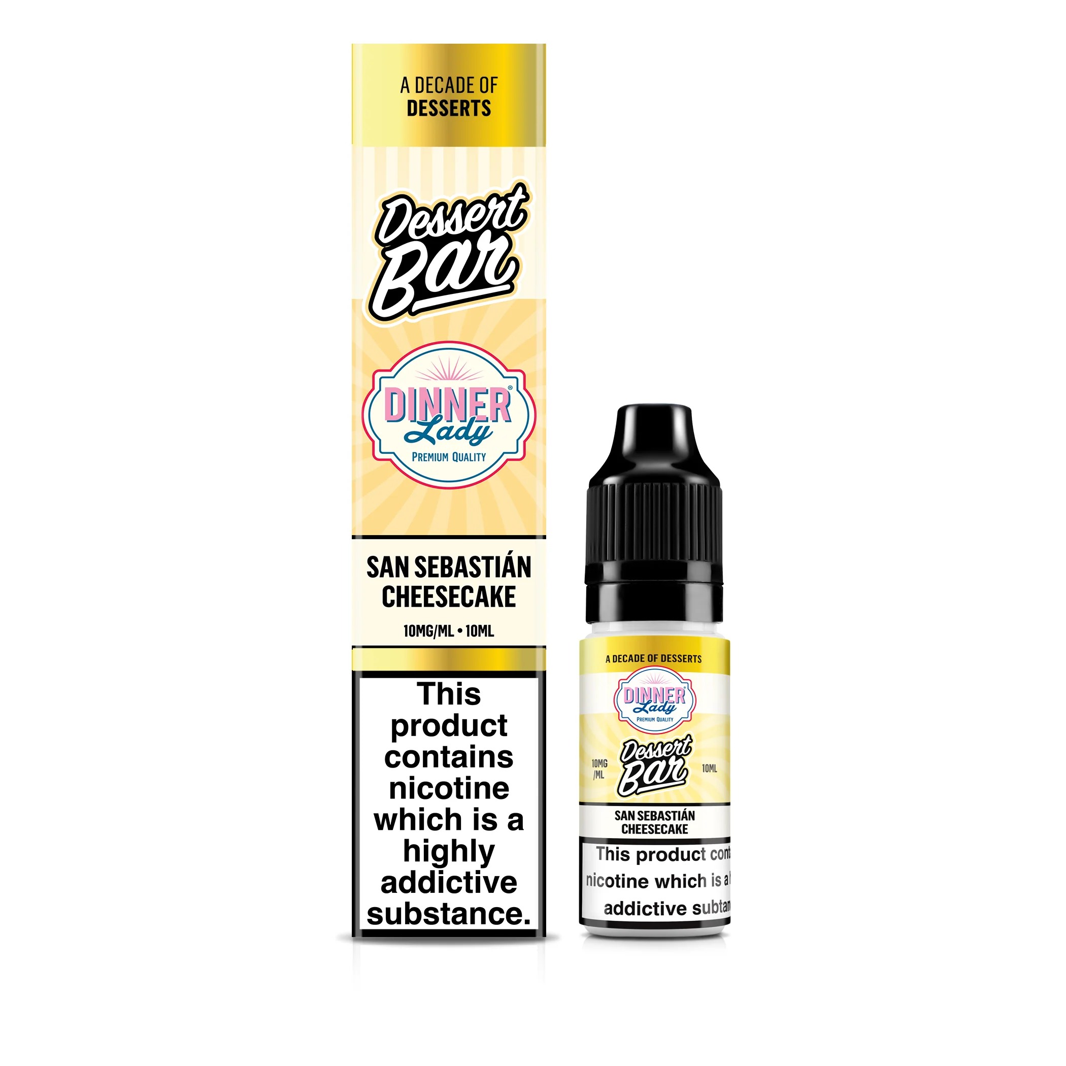 San Sebastian Cheesecake Bar Salts 50:50 10ml E-liquid - Image 4
