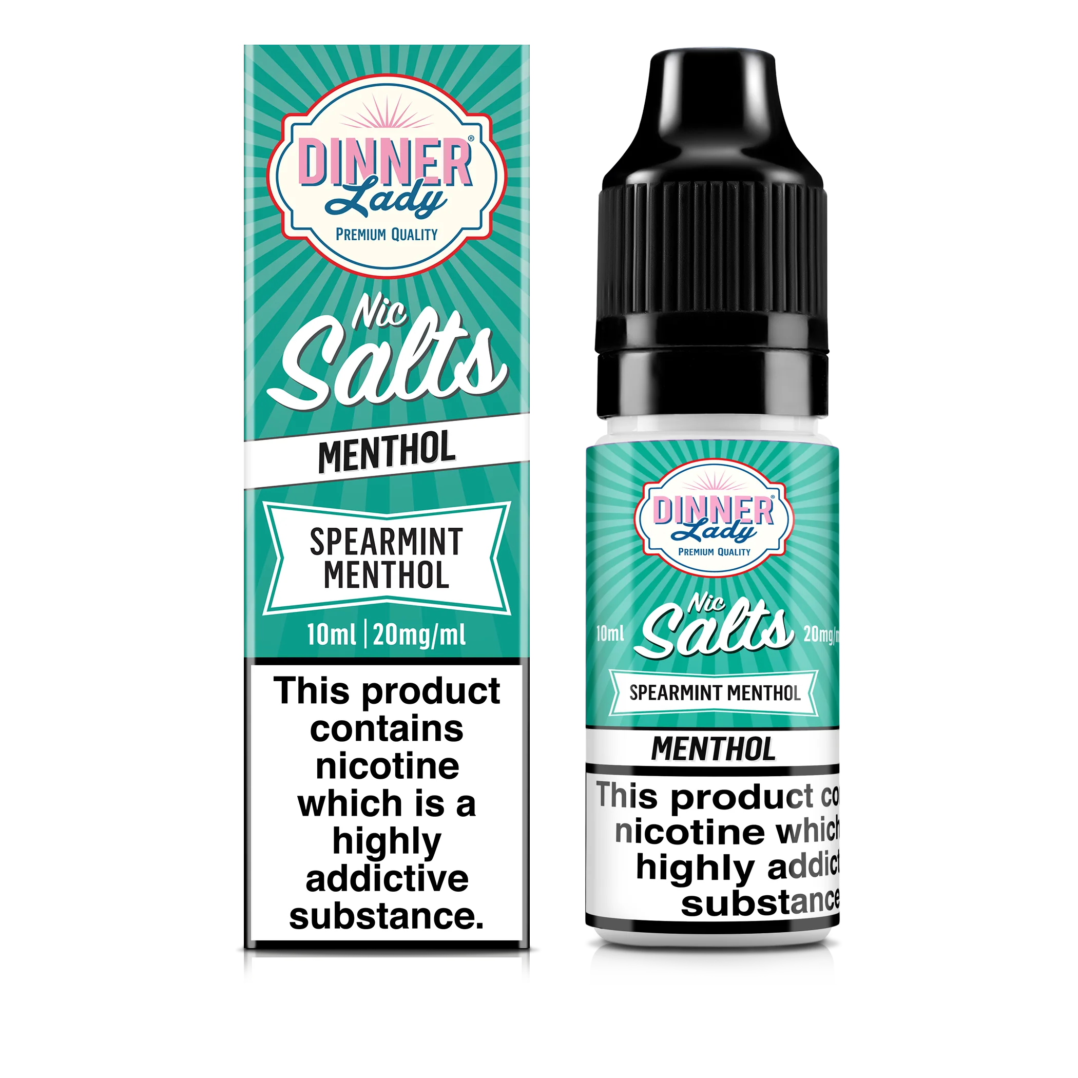 Spearmint Menthol Nic Salts 50:50 10ml E-Liquid - Image 3
