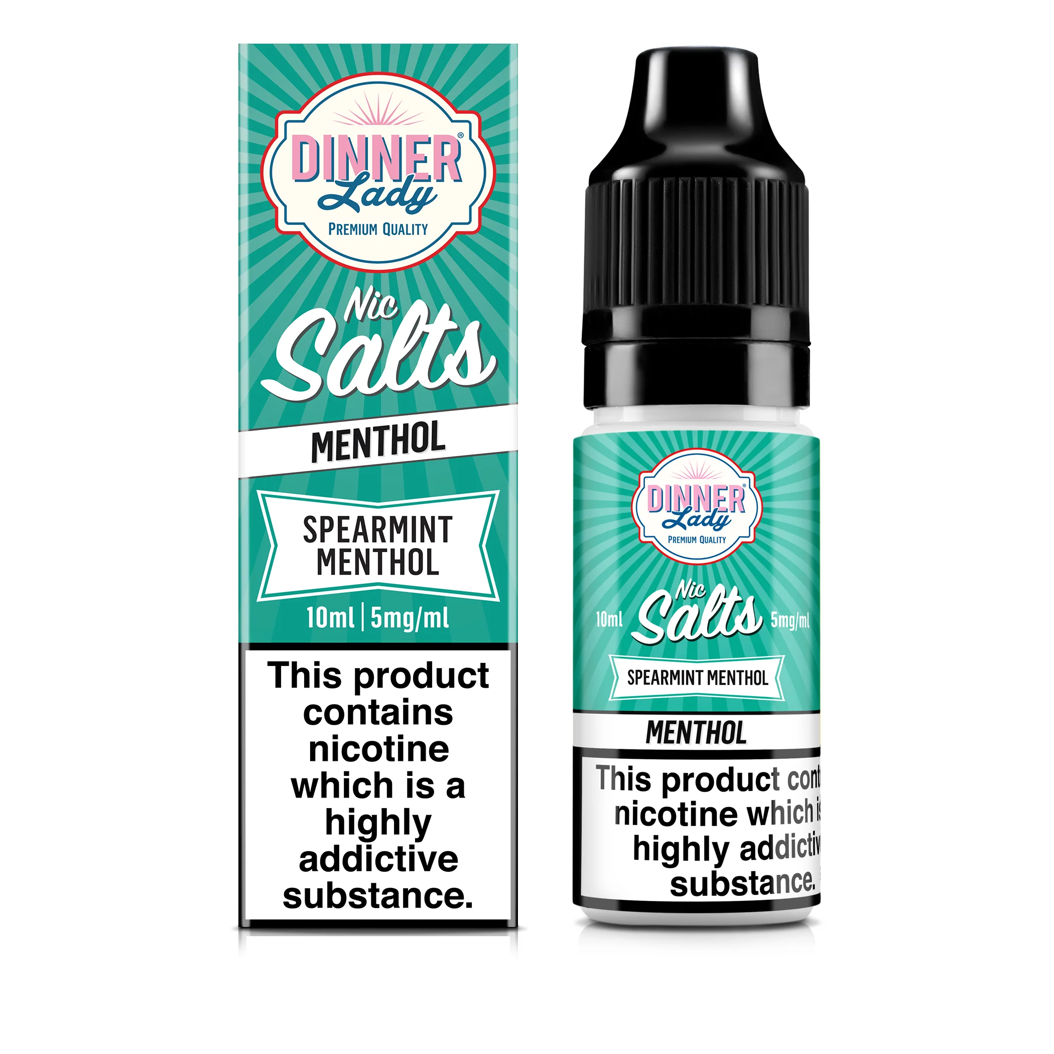 Spearmint Menthol Nic Salts 50:50 10ml E-Liquid - Image 4