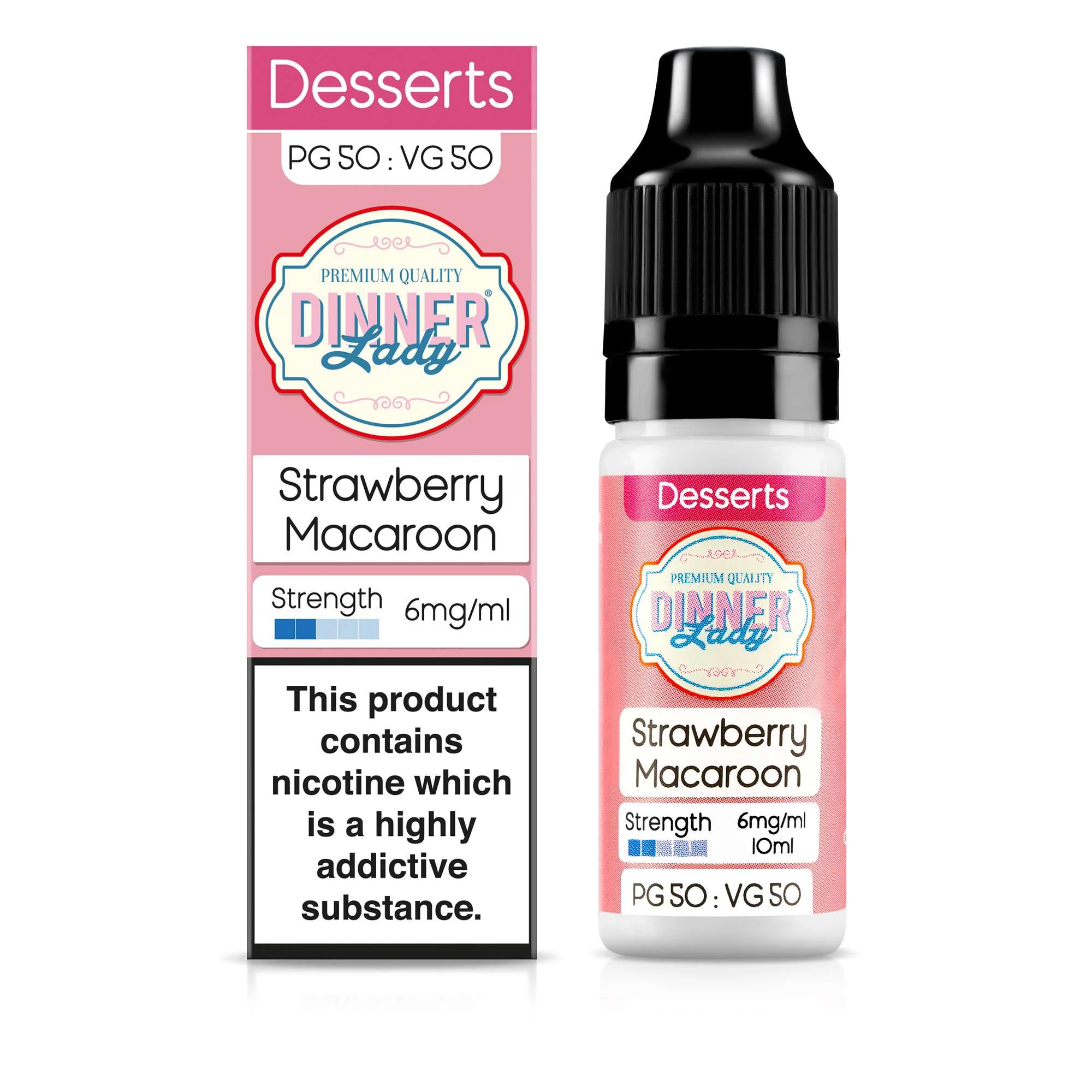 Strawberry Macaroon 50:50 10ml E-Liquid - Image 3