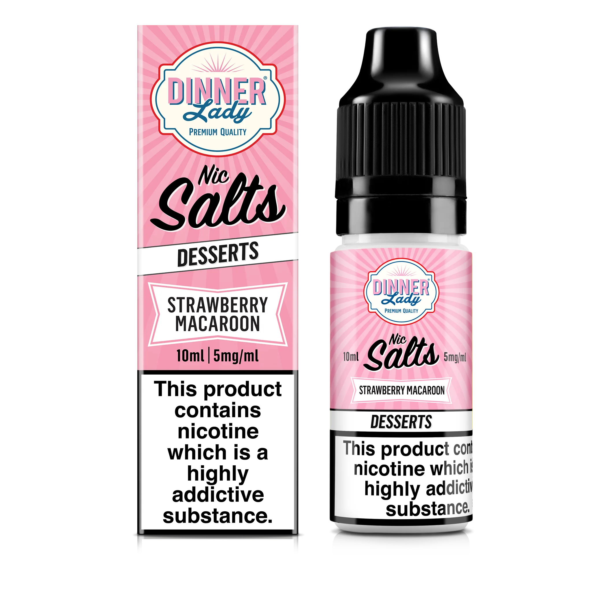 Strawberry Macaroon Nic Salts 50:50 10ml E-Liquid - Image 4