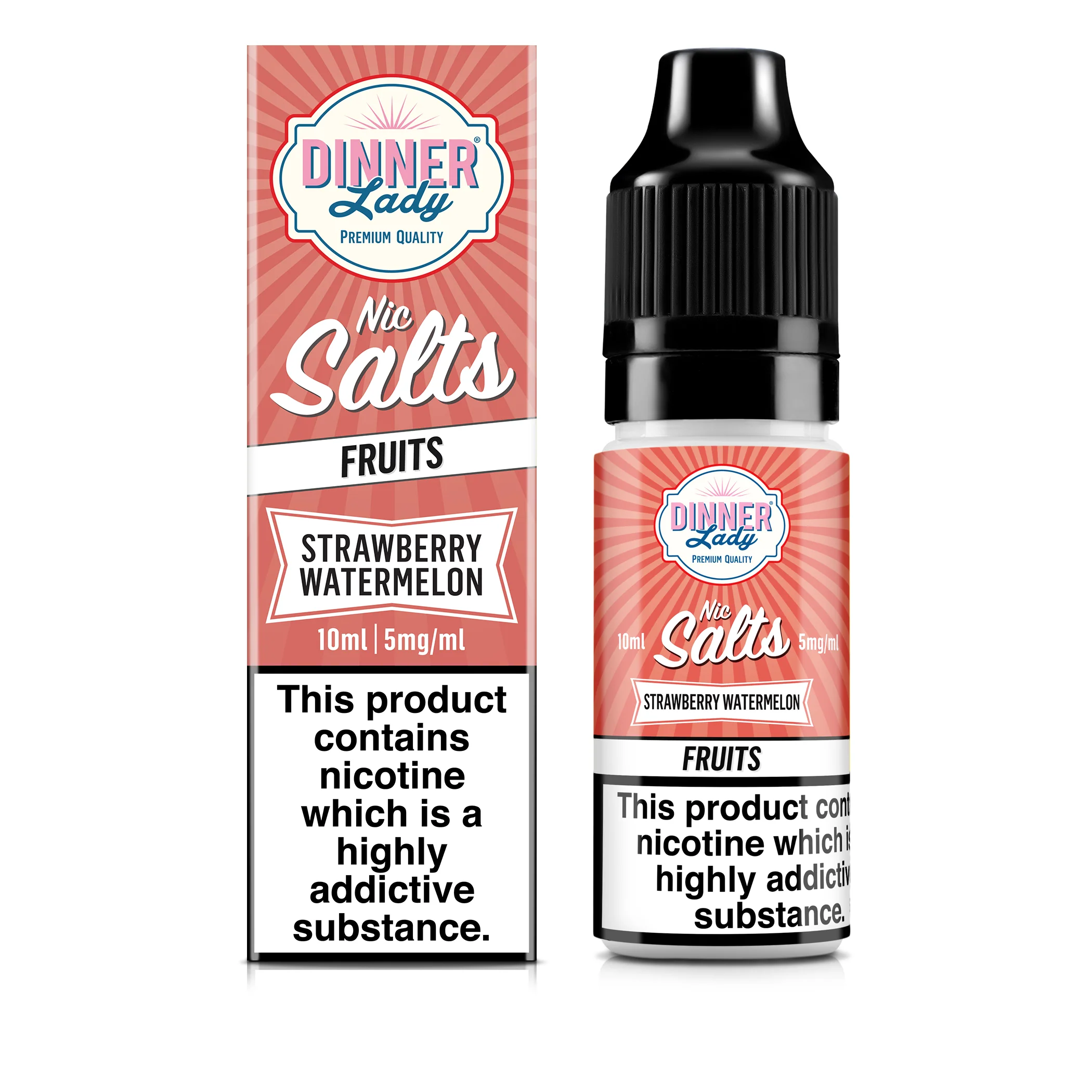 Strawberry Watermelon Nic Salts 50:50 10ml E-Liquid - Image 4