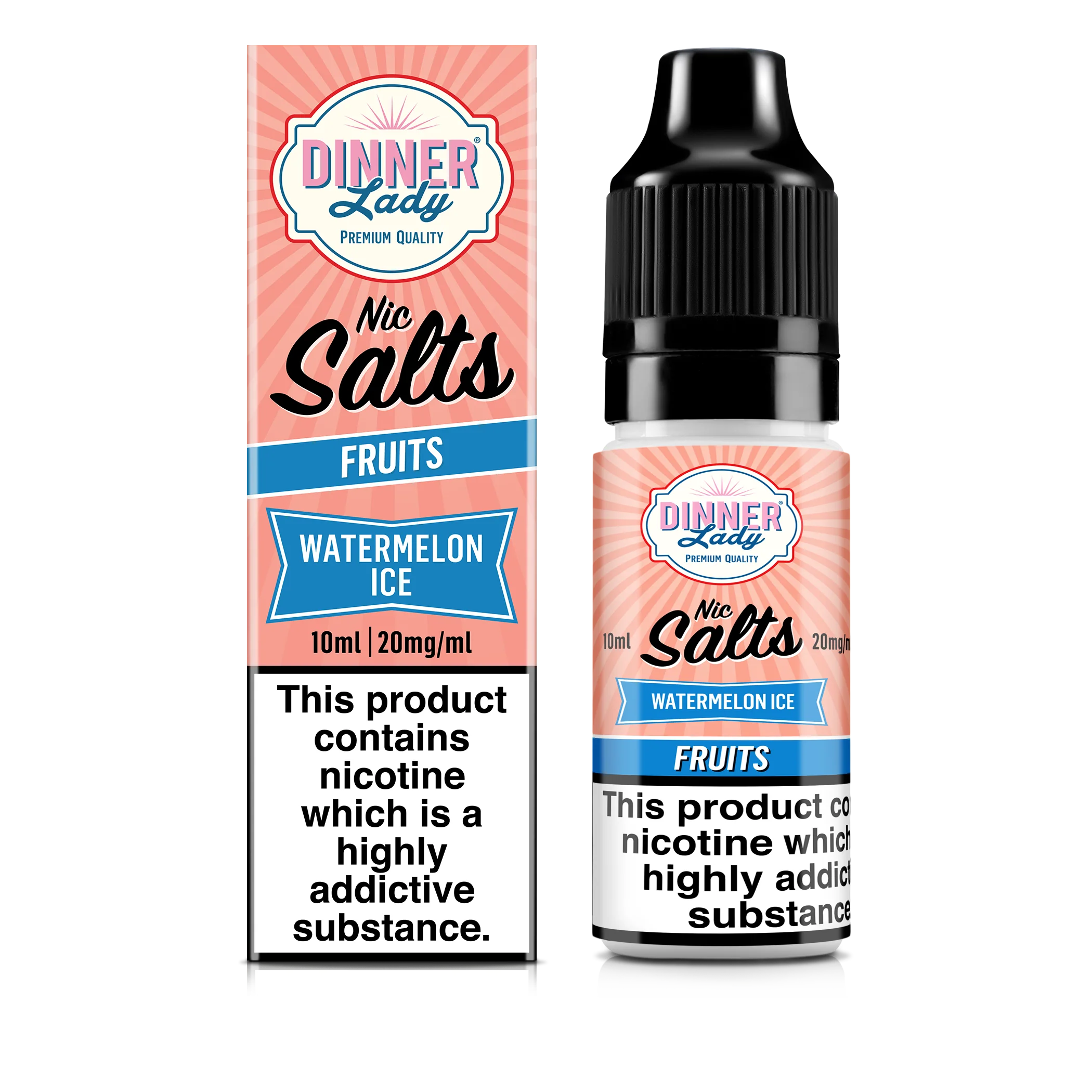 Watermelon Ice Nic Salts 50:50 10ml E-Liquid - Image 3
